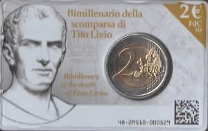 2017 Italia € 2 Tito Livio in card