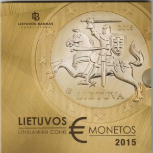 2015 Lituania divisionale 8 valori FdC