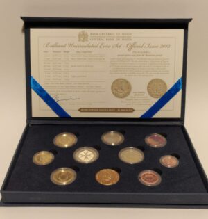 2013 Malta divisionale 9 valori Cofanetto FdC con 2€ comm Governo Autonomo a Marchio Caduceo per zecca Olanda