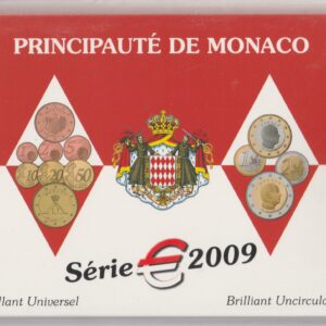 2009 Monaco Alberto II divisionale 8 valori B.U.