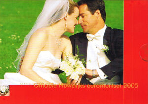2005 Olanda Serie Zecca 8 valori FdC Matrimonio con medaglia