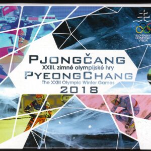 2018 Slovacchia divisionale 8 valori FdC Olimpiadi invernali con medaglia