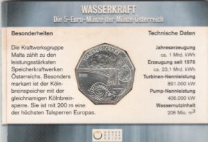 2003 Austria € 5 Wasserkraft in blister - immagine 2