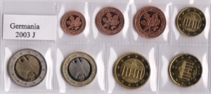 2003 Germania Serie annuale 8 valori sfusi zecca casuale