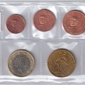 2004 Francia Serie annuale 8 valori sfusi