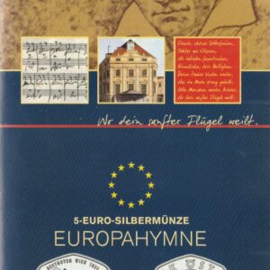 2005 Austria € 5 Inno europeo di Ludwig van Beethoven in blister