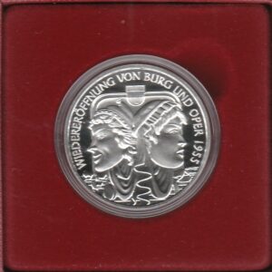 2005 Austria € 10 Bundestheater Teatro federale Proof