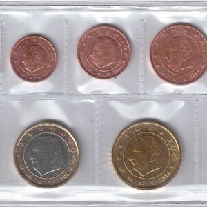 2006 Belgio Serie annuale 8 valori sfusa Re Alberto II