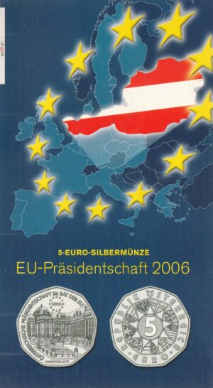 2006 Austria € 5 Presidenza Semestrale UE folder