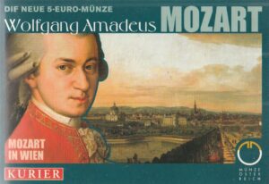 2006 Austria € 5 Wolfgang Amadeus Mozart blister blu
