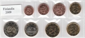 2009 Finlandia Serie annuale 8 valori sfusi
