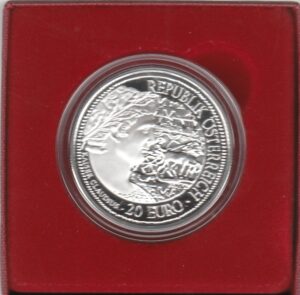 2010 Austria € 20 Virunum Proof