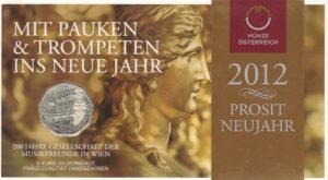 2012 Austria € 5 Amici della musica Vienna in blister
