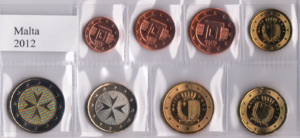 2012 Malta Serie annuale 8 valori FdC sfusi