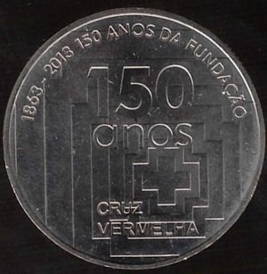 2013 Portogallo € 2.50 150° Croce Rossa