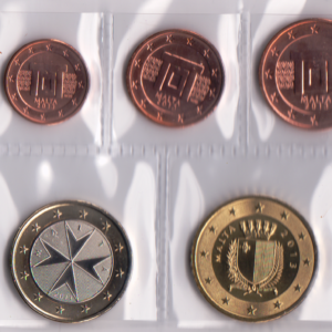 2013 Malta Serie annuale 8 valori FdC sfusi
