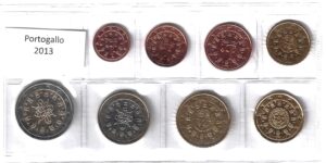 2013 Portogallo Serie annuale 8 valori FdC sfusi