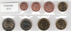 2015 Finlandia Serie annuale 8 valori sfusi