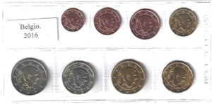 2016 Belgio Serie annuale 8 valori sfusa Re Filippo VI