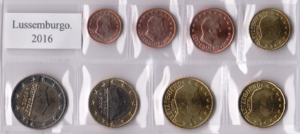 2016 Lussemburgo Serie annuale 8 valori sfusi zecca Olanda