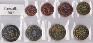 2016 Portogallo Serie annuale 8 valori FdC sfusi