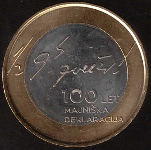 2017 Slovenia € 3 Dichiarazione di Maggio