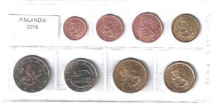 2018 Finlandia Serie annuale 8 valori sfusi