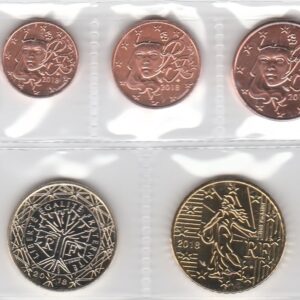 2018 Francia Serie annuale 8 valori sfusi