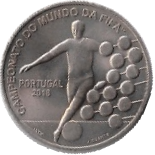 2018 Portogallo € 2.50 Fifa World Cup Calcio Russia