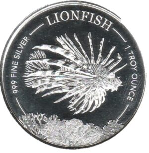 2019 Barbados 1 oncia Lionfish