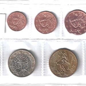 2019 Francia Serie annuale 8 valori sfusi