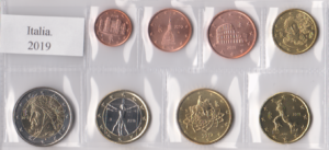 2019 Italia Serie annuale 8 valori sfusi