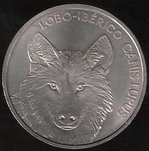 2019 Portogallo € 5.00 Fauna in Pericolo Lupo Iberico