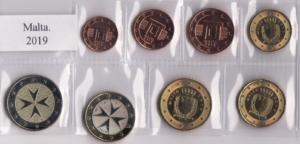 2019 Malta Serie annuale 8 valori FdC sfusi