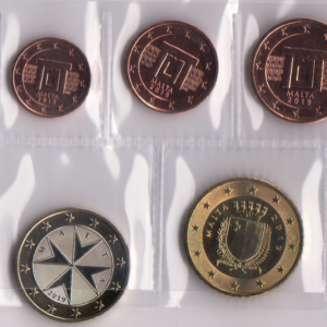 2019 Malta Serie annuale 8 valori FdC sfusi
