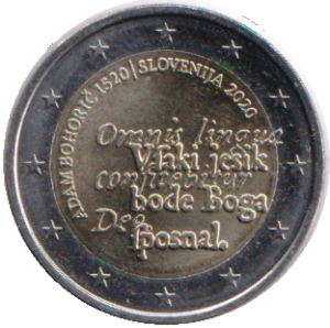 2020 Slovenia € 2 500° anniversario della nascita di Adam Bohoric