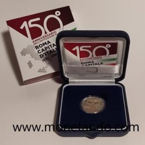 2021 Italia € 2 150° Roma Capitale fondo specchio cofanetto