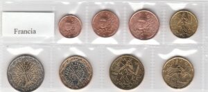Francia Mix Serie 8 valori sfusi anni misti