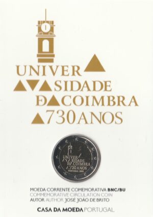 2020 Portogallo € 2 Università di Coimbra in Card