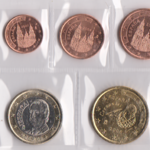 Spagna Mix Serie 8 valori anni misti FdC sfusi Juan Carlos I