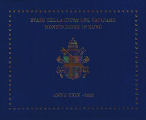 2002 Vaticano divisionale 8 valori GPII FdC