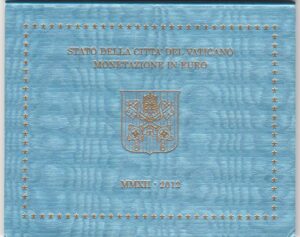 2012 Vaticano divisionale 8 valori BXVI FdC