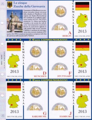 2013 Germania € 2 Castelli Aggiornamento Abafil