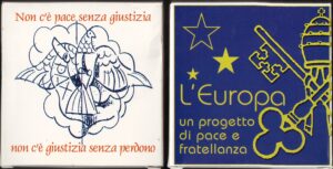 2002 Vaticano € 5+10 Coppia Pace e Fratellanza e Giornata della Pace