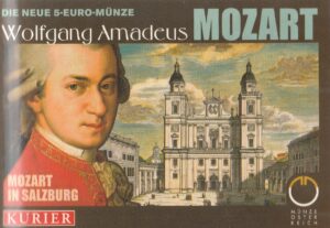 2006 2006 € 5 Wolfgang Amadeus Mozart blister marrone
