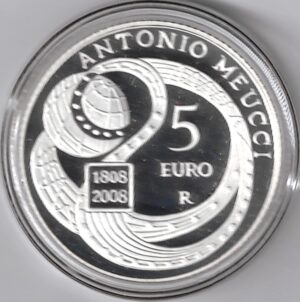 2008 Italia € 5 Antonio Meucci - immagine 3