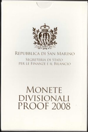 2008 San Marino Serie Zecca Fondo Specchio