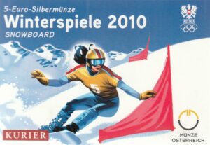 2010 Austria  € 5  snowboard in blister