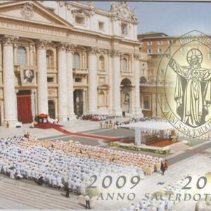 2010 Vaticano Busta Filatelico Numismatica Anno Sacerdotale