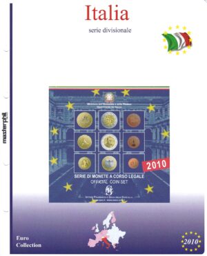 2010 Italia Serie Zecca 9 valori Aggiornamento Masterphil